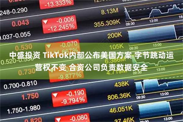 中盛投资 TikTok内部公布美国方案 字节跳动运营权不变 合资公司负责数据安全
