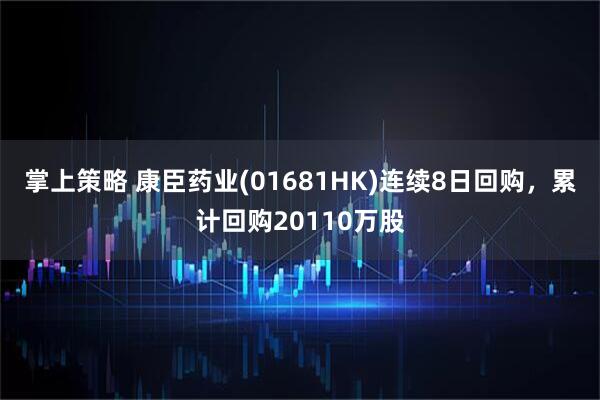 掌上策略 康臣药业(01681HK)连续8日回购，累计回购20110万股
